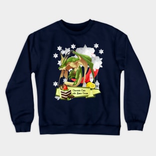 The Green Lizard King of Lemons Crewneck Sweatshirt